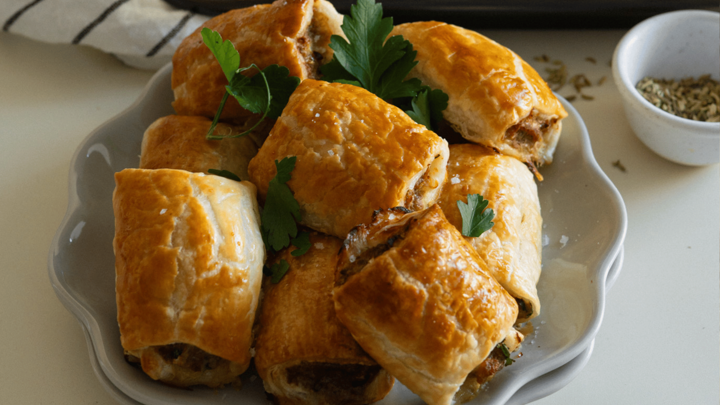 Healthy Fennel, Beef & Pork Sausage Rolls