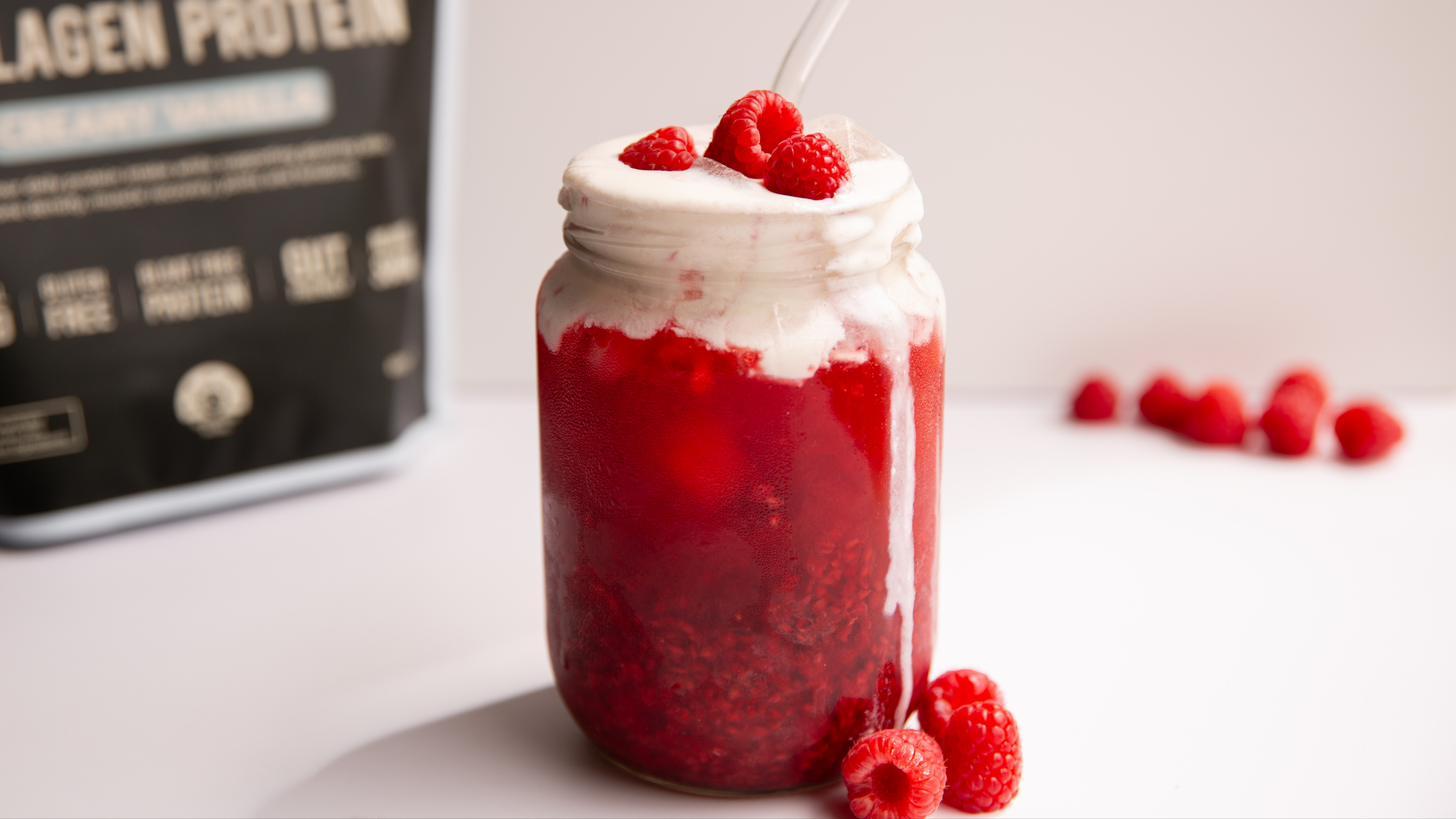 Raspberry Dirty Creaming Soda