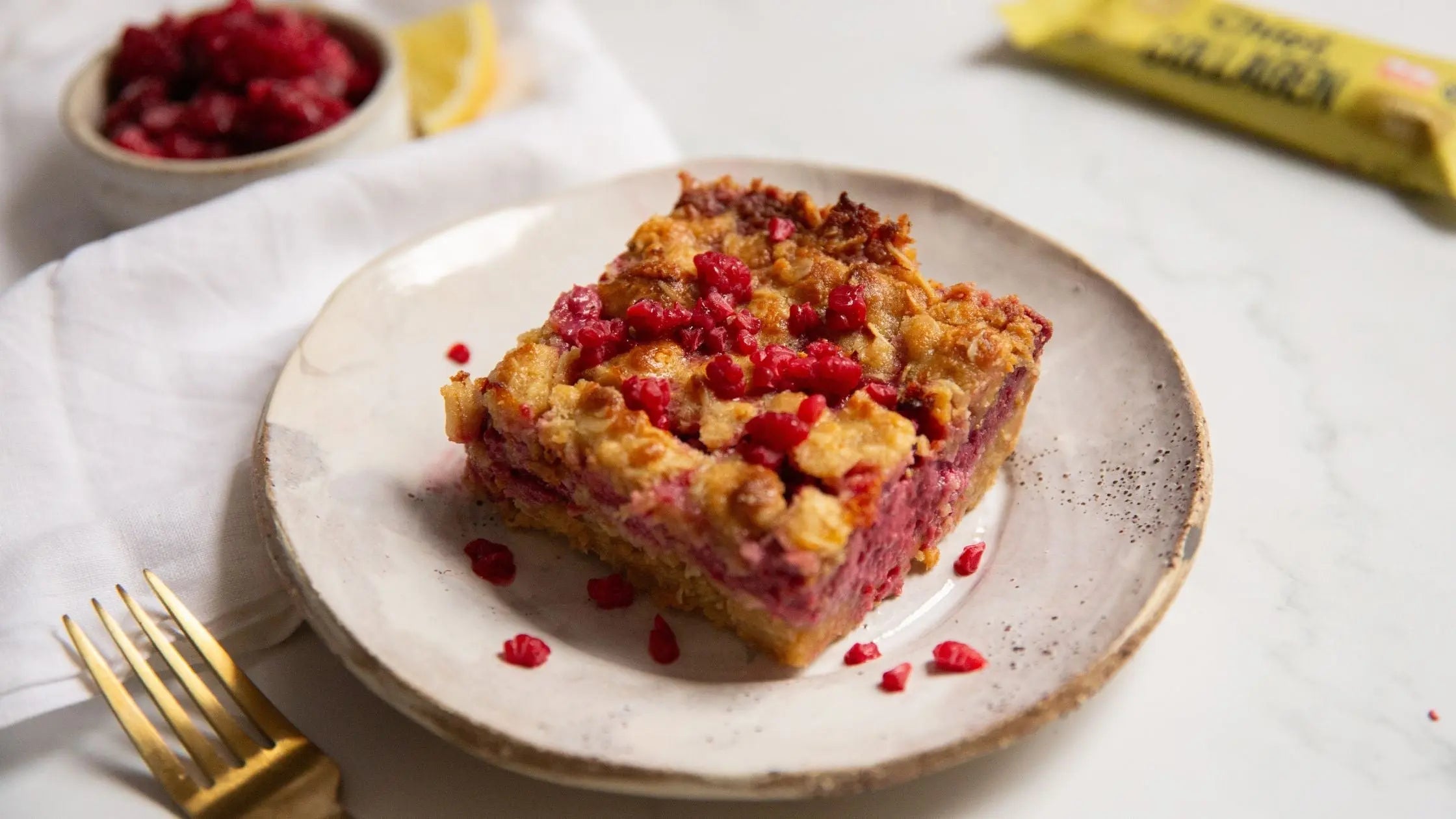 Raspberry Lemon Tart Crumble - Chief Nutrition