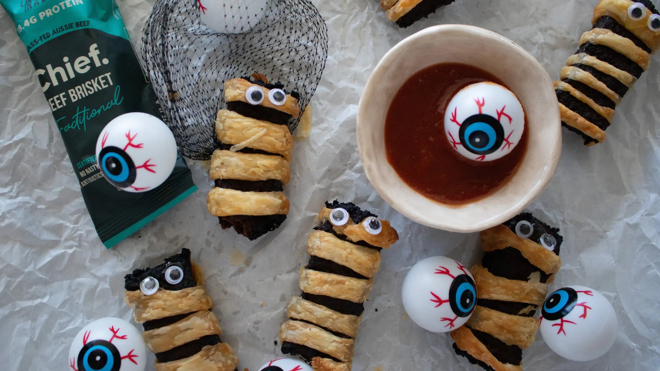 Spooky Sausage Rolls - Chief Nutrition