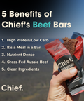 Beef Bars Value Pack Meat Bar Chief Nutrition   