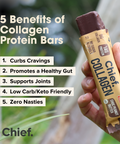 Collagen Protein Bar - Choc Peanut Butter (12 bars) Collagen Bar Chief Nutrition