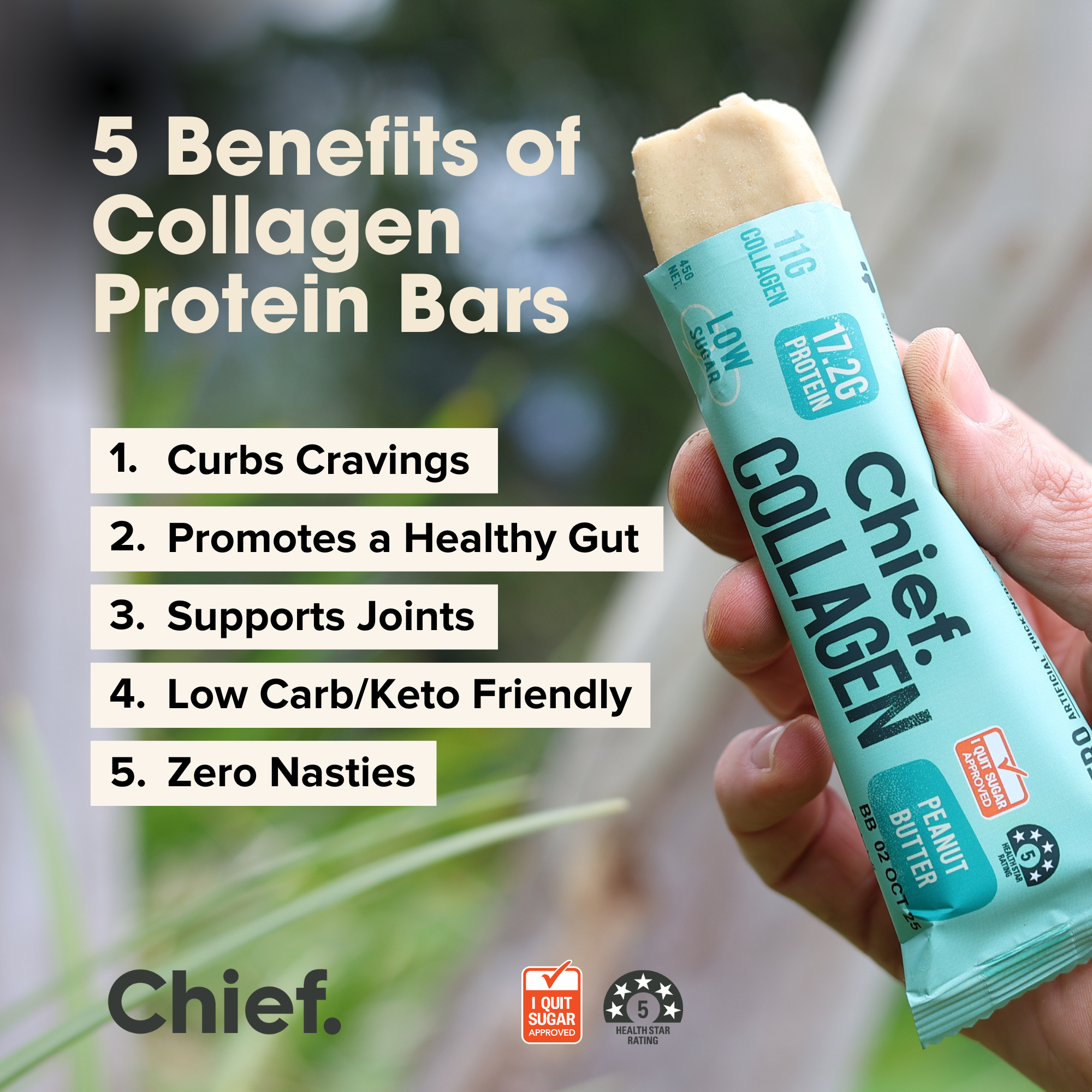 Collagen Protein Peanut Butter Bar (International Label)