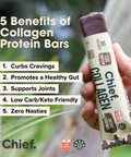 Collagen Protein Choc Salted Caramel Bar (12 bars) Chief Nutrition