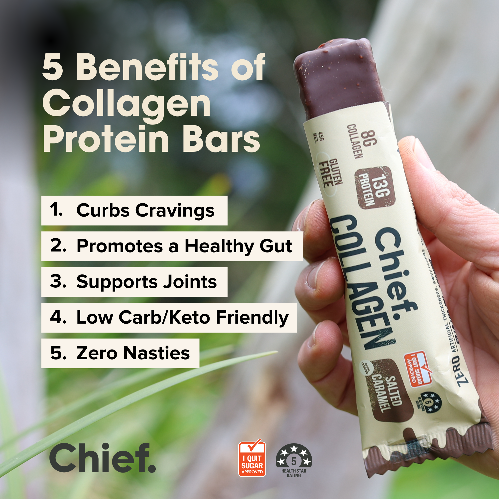 Collagen Protein Bars - Choc Salted Caramel