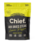 Air Dried Steak - Lemon Pepper (10 x 2oz bags) Biltong Chief Nutrition   