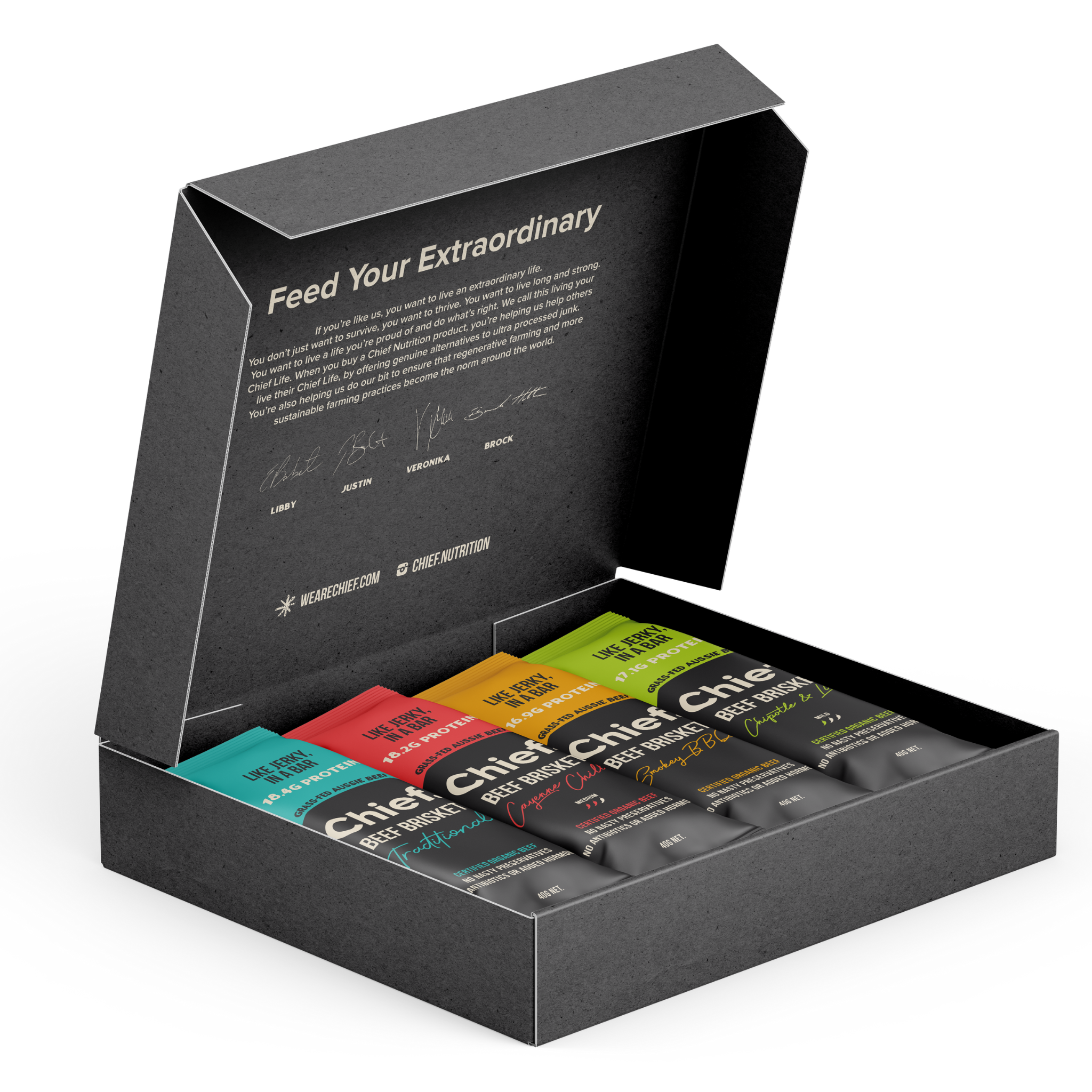 Organic Beef Bar Sample Pack Chief Nutrition
