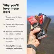 Organic Beef Bars - Cayenne Chilli (12 bars)