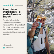 Organic Beef Sticks - Sea Salt SHORT DATED