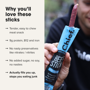 Organic Beef Sticks - Sea Salt