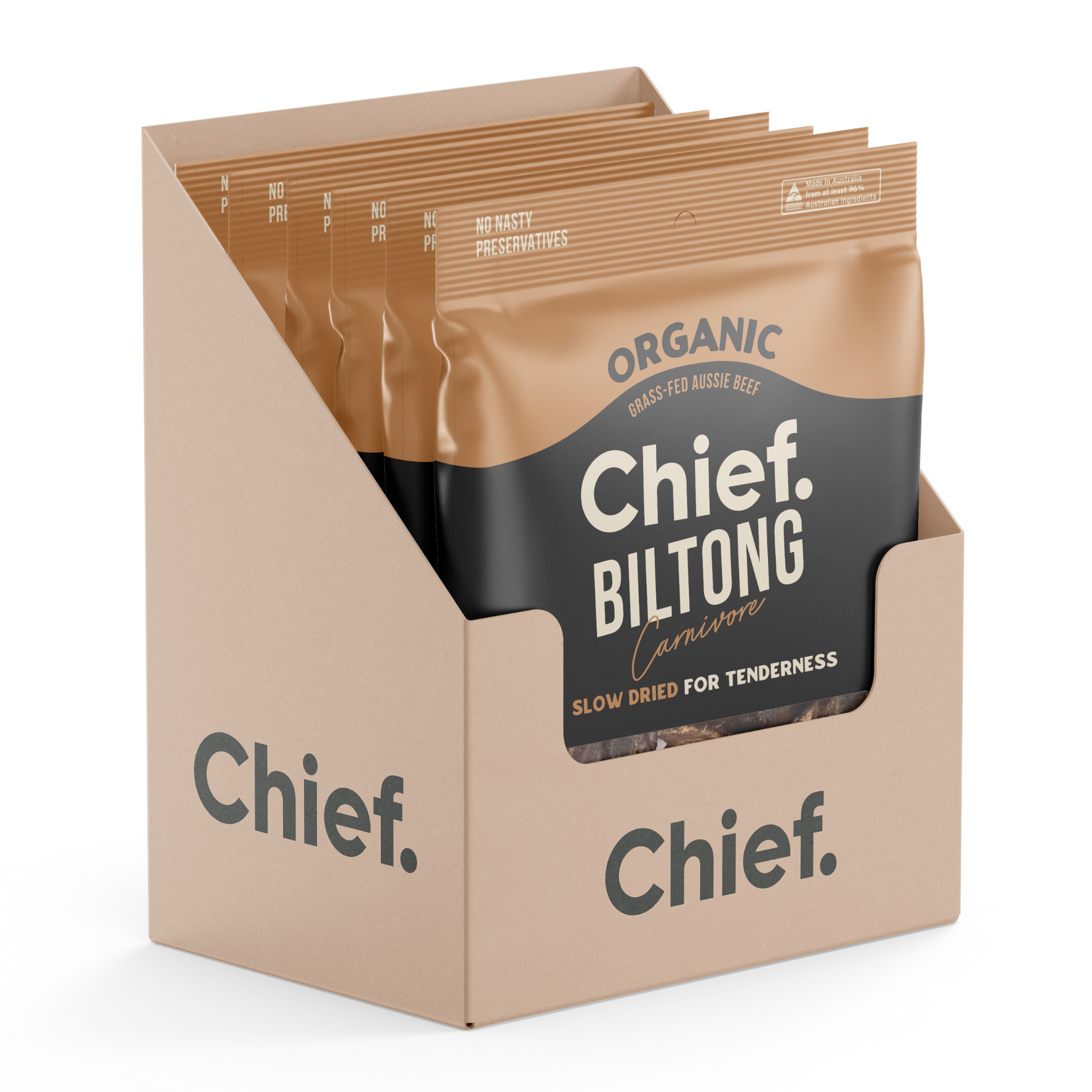Organic Biltong - Carnivore (30g and 90g) Chief Nutrition