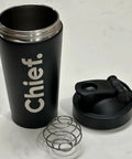 Chief Stainless Steel Protein Shaker 17oz Merchandise Chief Nutrition