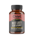 Organic Beef Liver, Heart & Kidney Immunity Boost (120 Capsules) Supplements Chief Nutrition   