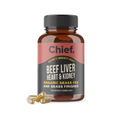 Organic Beef Liver, Heart & Kidney Immunity Boost (120 Capsules) Chief Nutrition