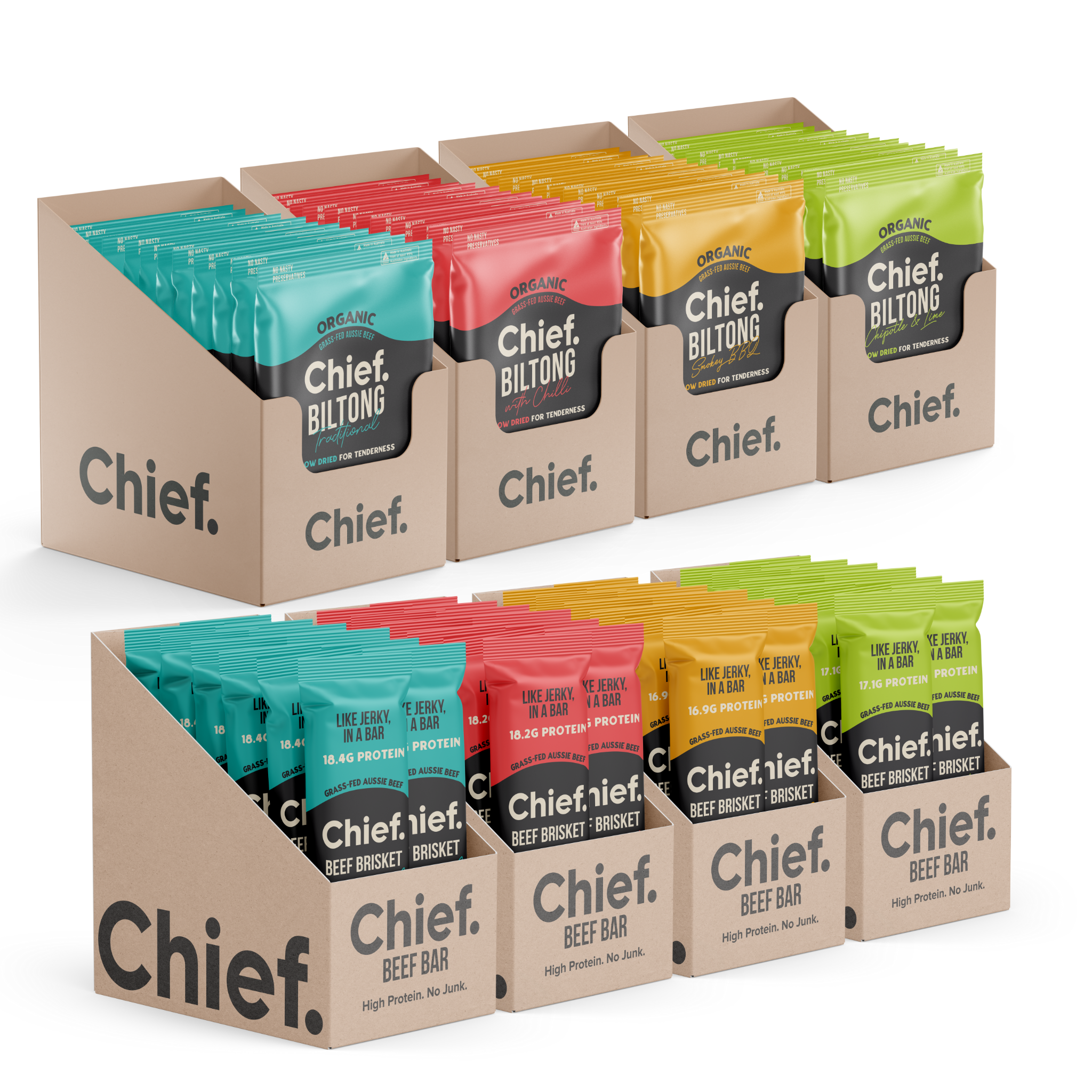 Organic Biltong Value Pack Chief Nutrition