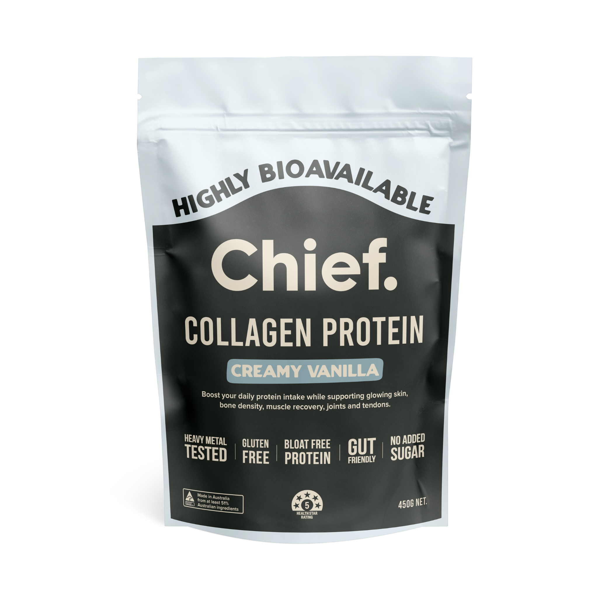 Grass-fed Collagen Protein Powder - Creamy Vanilla