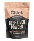 Organic Beef Liver Powder (180g, 90 serves) Supplements Chief Nutrition   