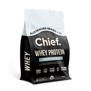 Grass-fed Whey Protein Powder - Unflavoured (30 serves) Chief Nutrition