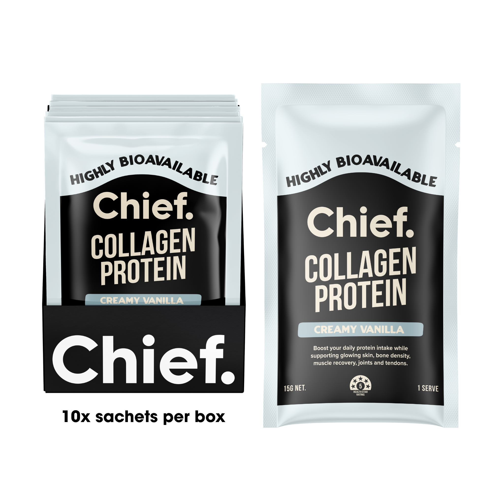 Grass-fed Collagen Protein Powder - Creamy Vanilla