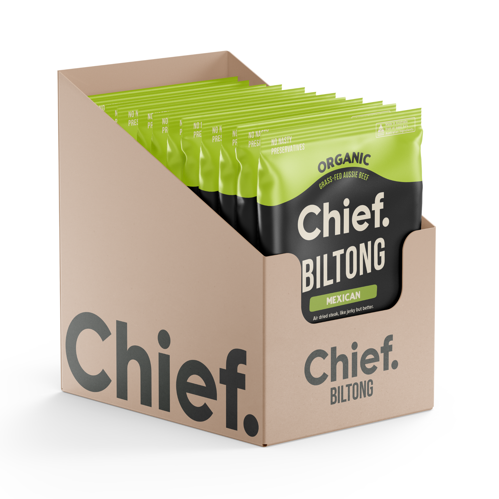 Organic Biltong - Mexican (Chipotle & Lime)