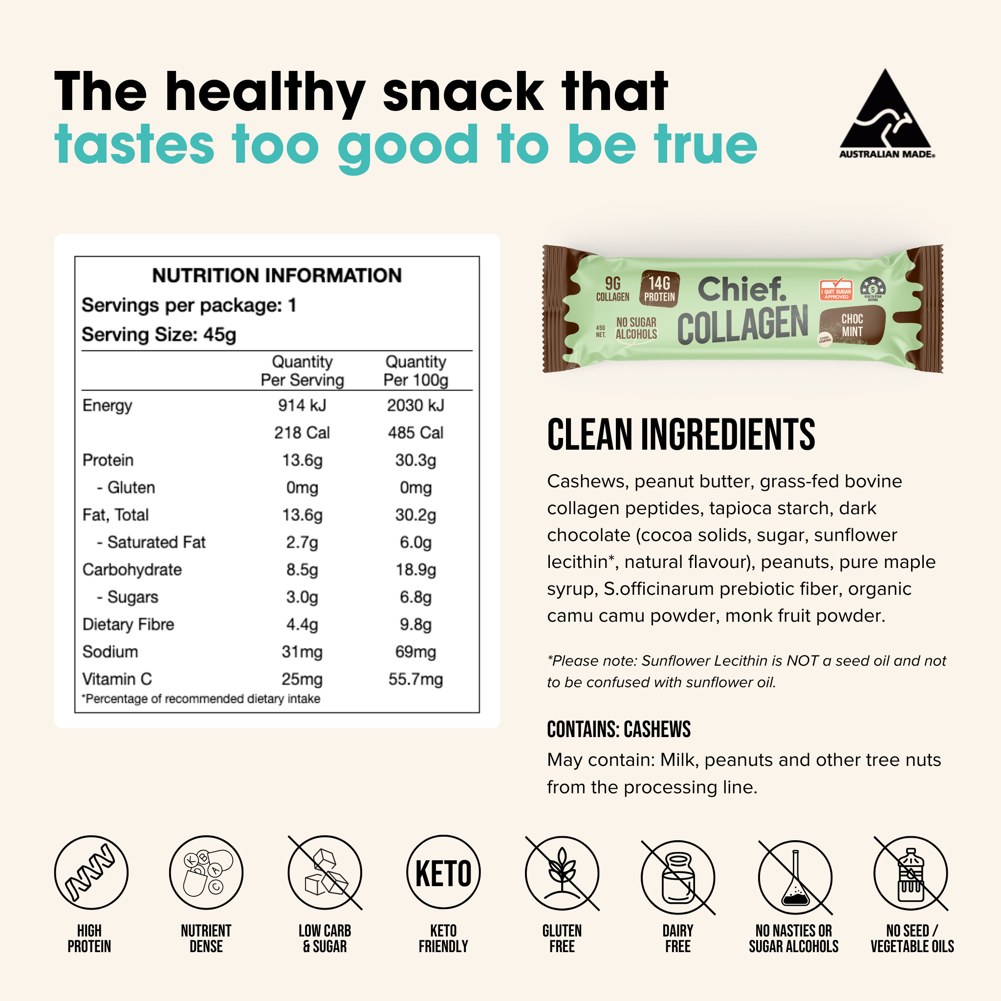 Collagen Protein Bar Sample Pack Chief Nutrition
