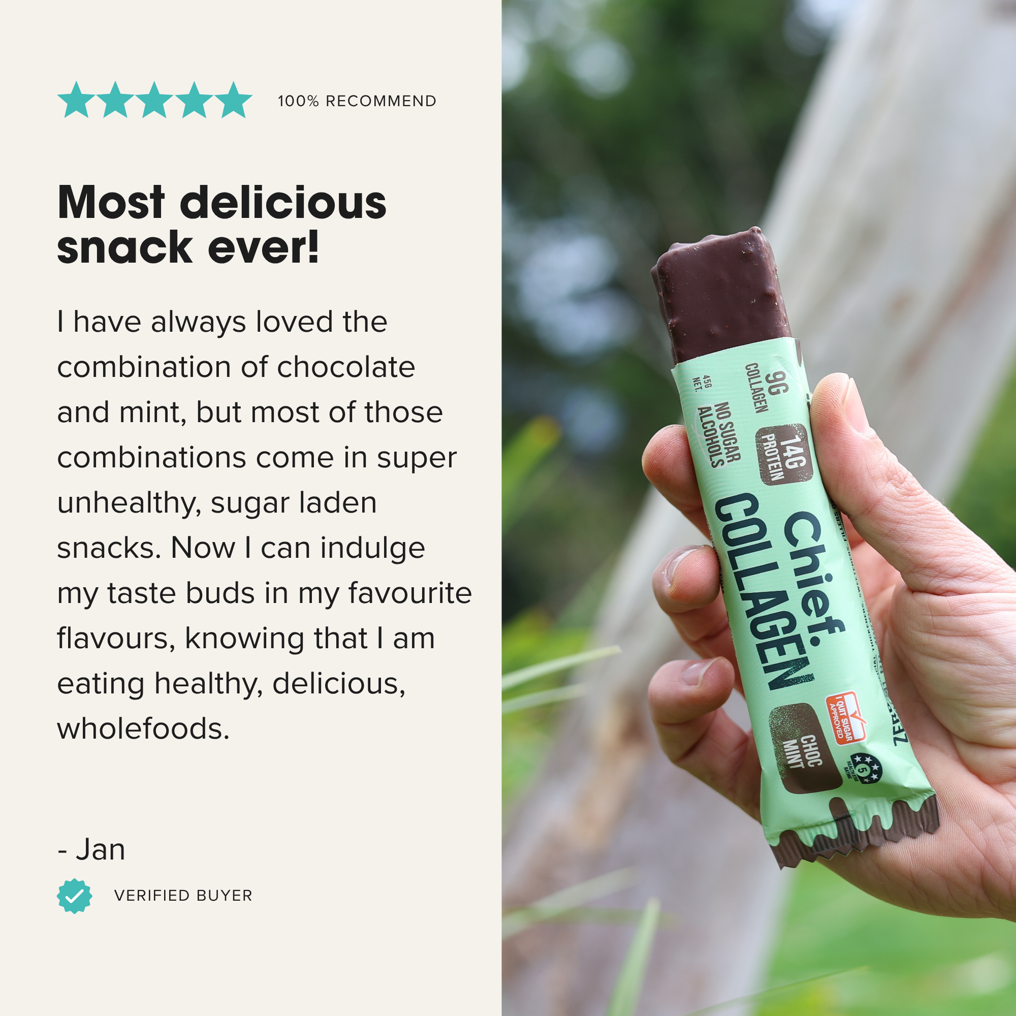 Collagen Protein Bars - Choc Mint