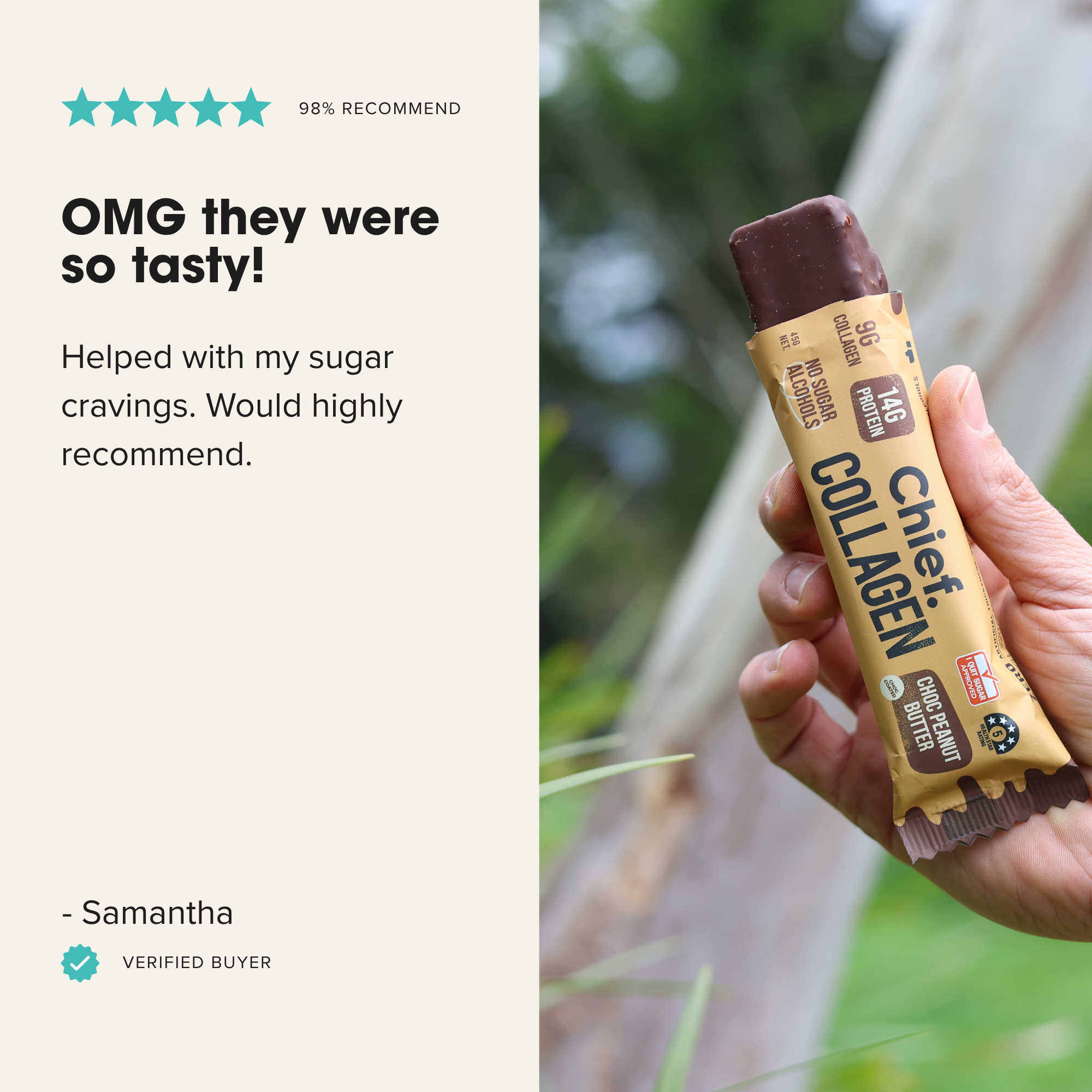 SHORT DATED Collagen Protein Bars - Choc Peanut