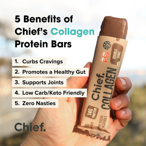 Collagen Protein Bar Mixed Box (12 bars) Collagen Bar Chief Nutrition   
