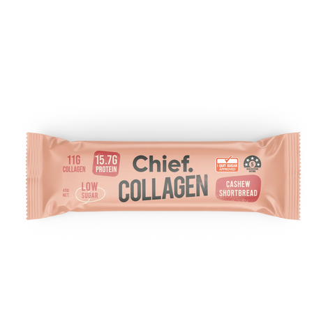 Collagen Protein Cashew Shortbread Bar (12 Bars) Chief Nutrition