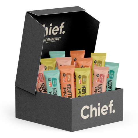 Collagen Protein Bar Mixed Box (12 x Bars) Chief Nutrition