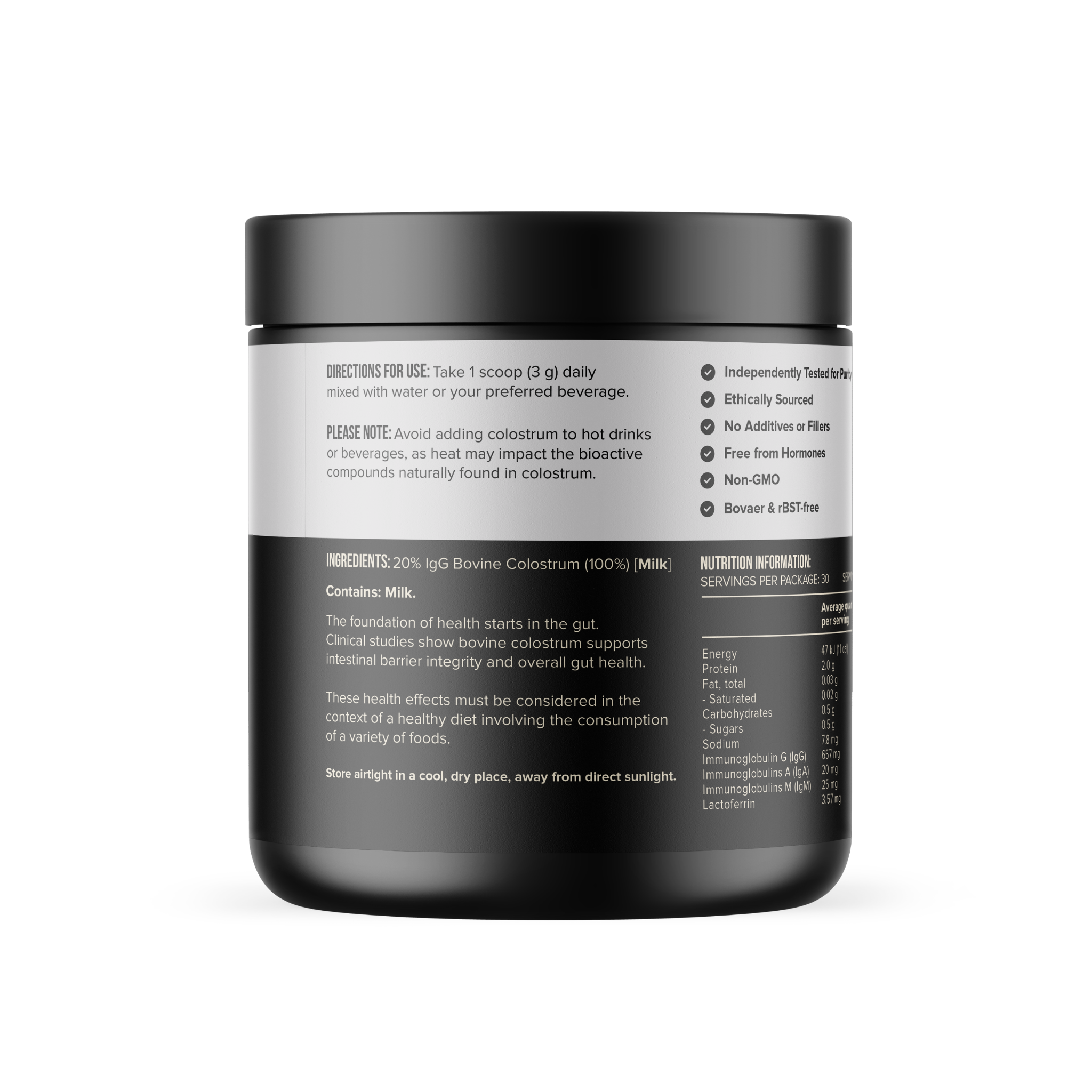 Gut Health Colostrum Powder 90g