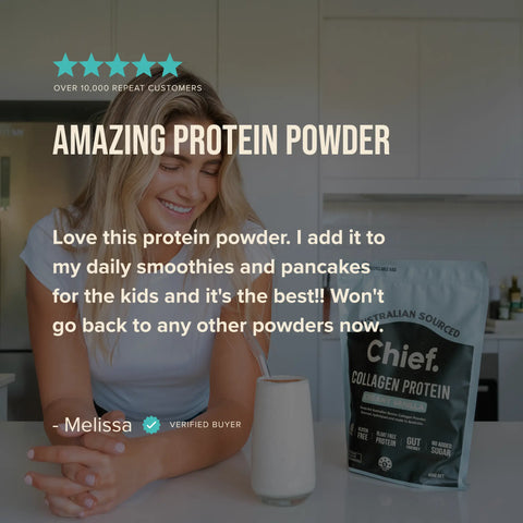 Grass-fed Collagen Protein Powder - Creamy Vanilla (30 serves) Chief Nutrition