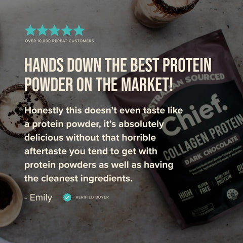 Grass-fed Collagen Protein Powder - Dark Chocolate (30 serves) Chief Nutrition