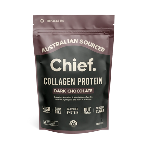Grass-fed Collagen Protein Powder - Dark Chocolate (30 serves) Supplements Chief Nutrition