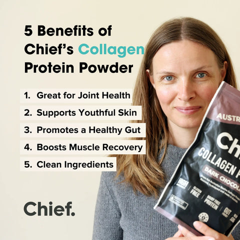 Grass-fed Collagen Protein Powder - Dark Chocolate (30 serves) Supplements Chief Nutrition   
