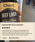 Organic Beef Liver Energy Boost (120 Capsules) Chief Nutrition
