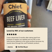 Organic Beef Liver Energy Boost (120 Capsules) Chief Nutrition