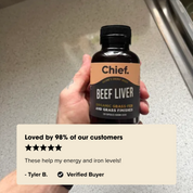 Organic Beef Liver Energy Boost (120 Capsules) Chief Nutrition