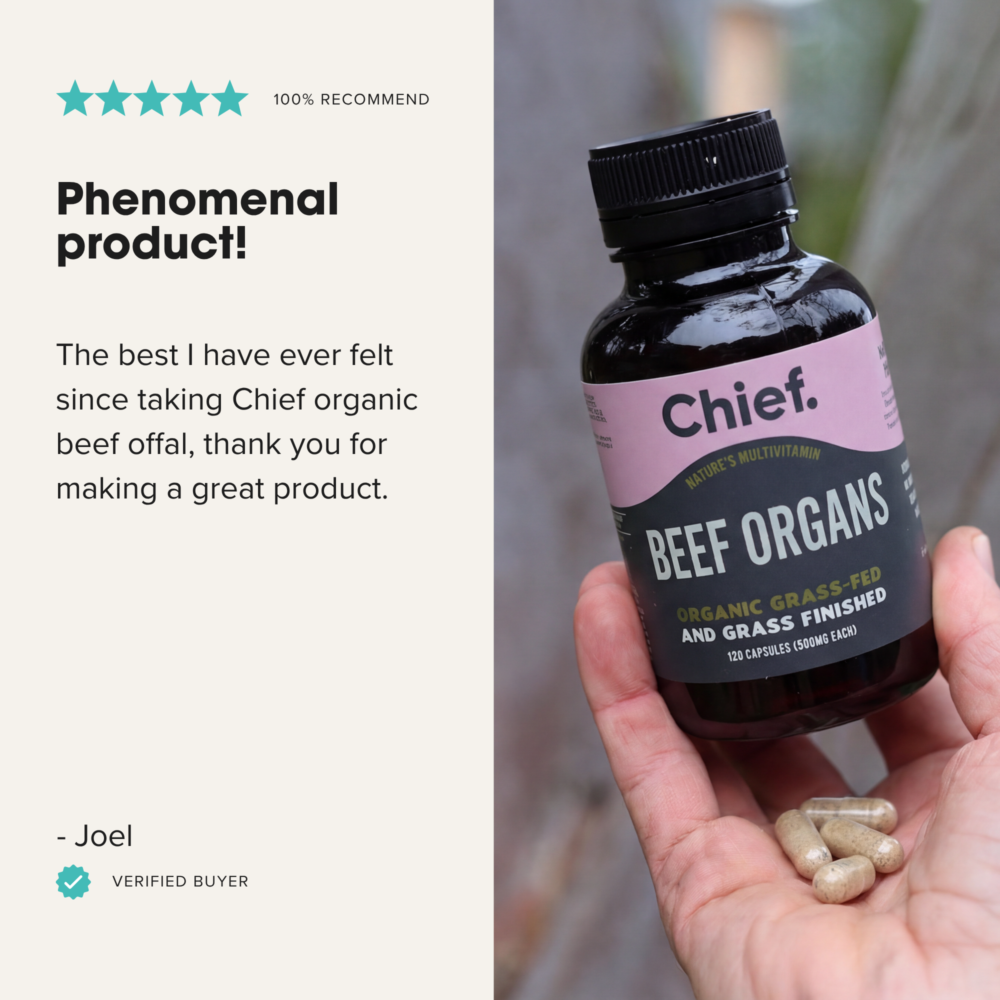 Organic Beef Organs (Multivitamin)