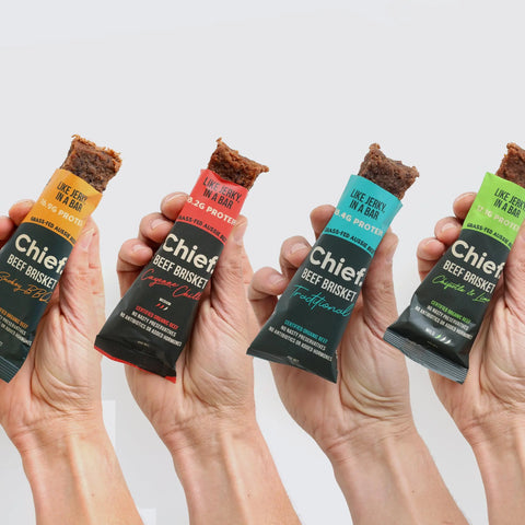 Organic Beef Bars Mixed Box (12 x Bars) Chief Nutrition