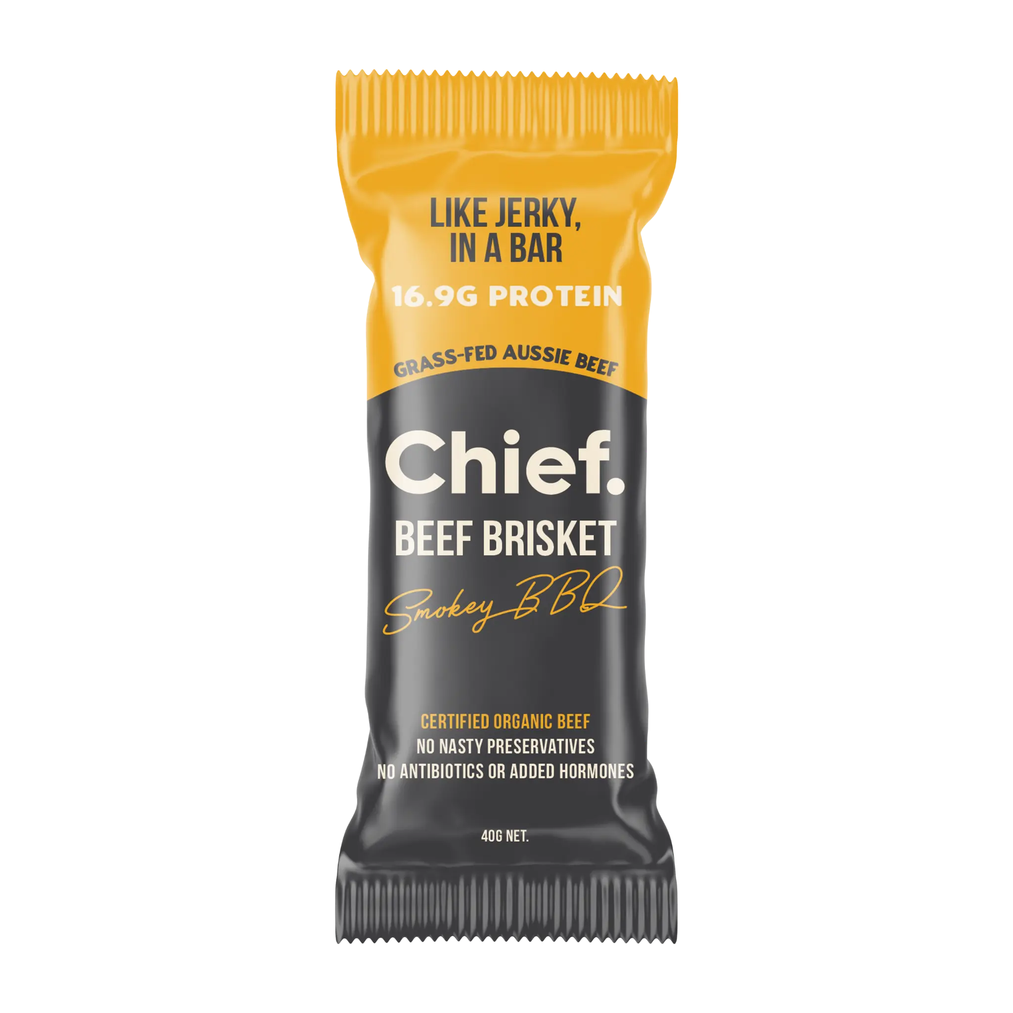Organic Beef Bars - Smokey BBQ (12 bars) Meat Bar Chief Nutrition