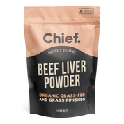 Organic Beef Liver Powder (180g, 90 serves) Supplements Chief Nutrition   