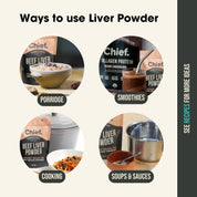 Organic Beef Liver Powder (180g, 90 serves) Supplements Chief Nutrition   