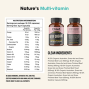 Organic Beef Organs (Multivitamin)