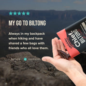 Organic Biltong - Cayenne Chilli (12 x 30g bags) Chief Nutrition