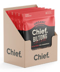 Organic Biltong - Cayenne Chilli (6 x 90g bags) Biltong Chief Nutrition