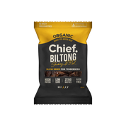 Organic Biltong - Smokey BBQ (12 x 30g bags) Biltong Chief Nutrition