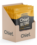 Organic Biltong - Smokey BBQ (6 x 90g bags) Biltong Chief Nutrition