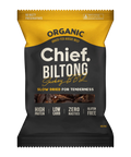 Organic Biltong - Smokey BBQ (6 x 90g bags) Biltong Chief Nutrition