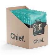 Organic Biltong - Traditional (12 x 30g bags) Biltong Chief Nutrition